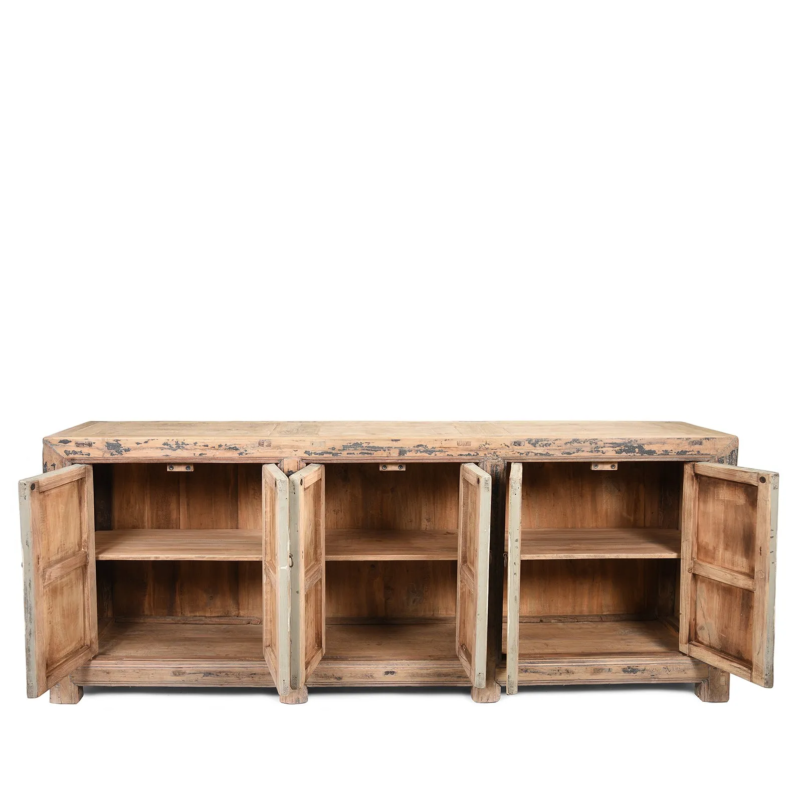 6 Door Painted Mongolian Sideboard - Late 19thC