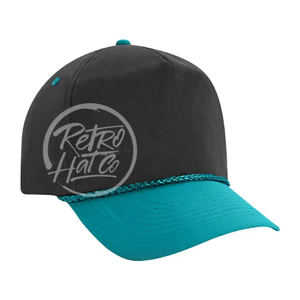 Blank Retro Two-Tone Trucker Rope Hat