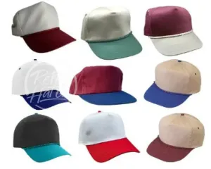 Blank Retro Two-Tone Trucker Rope Hat