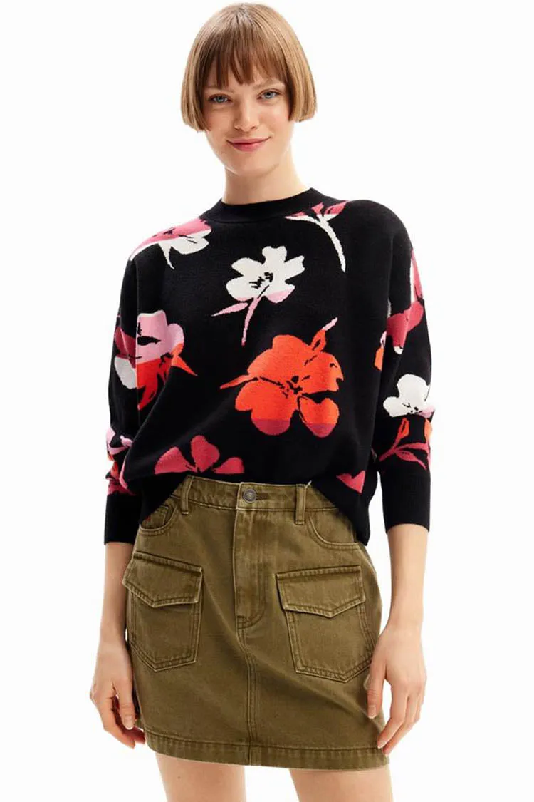 Denim Pockets Mini Skirt in Khaki