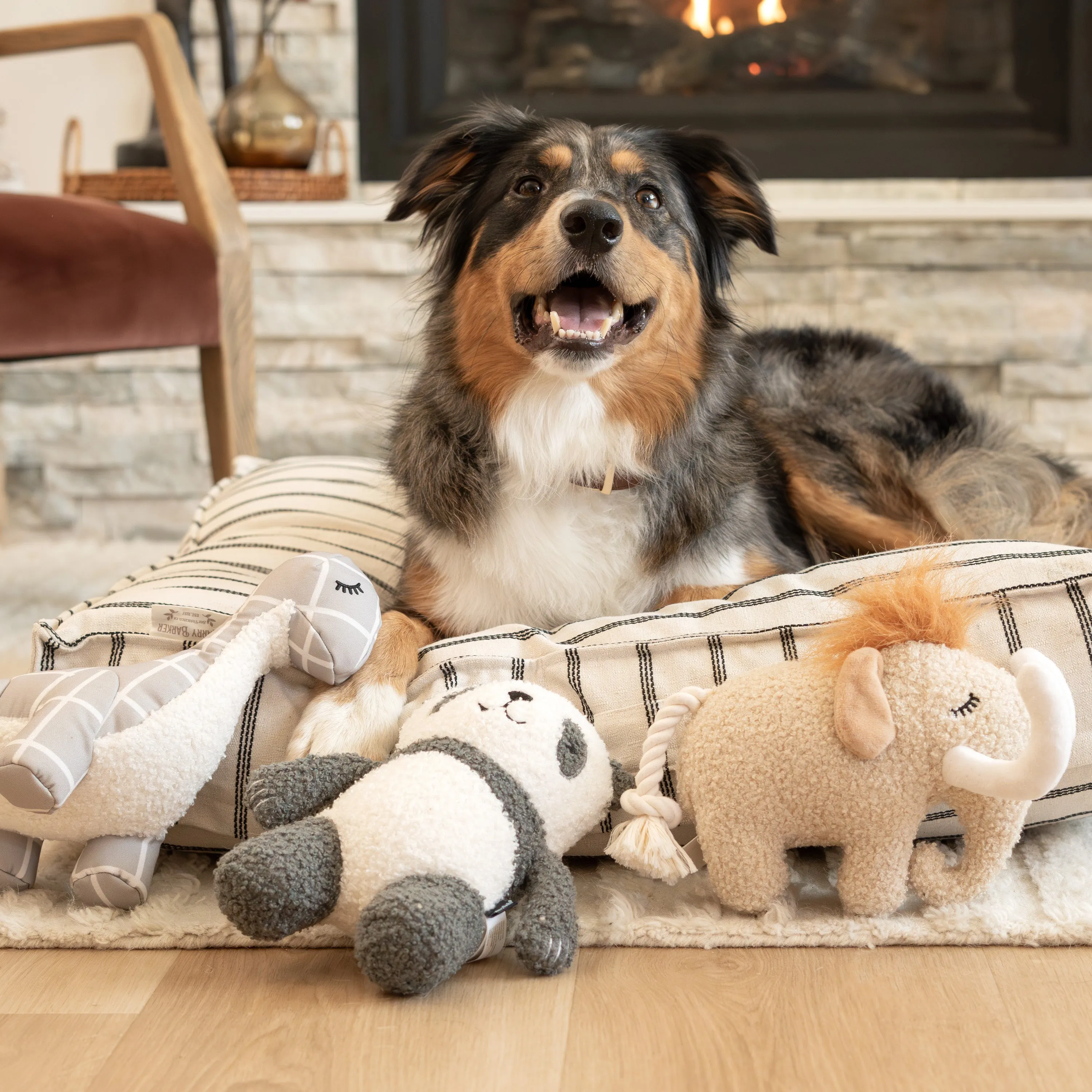 Furry Mammoth Dog Toy
