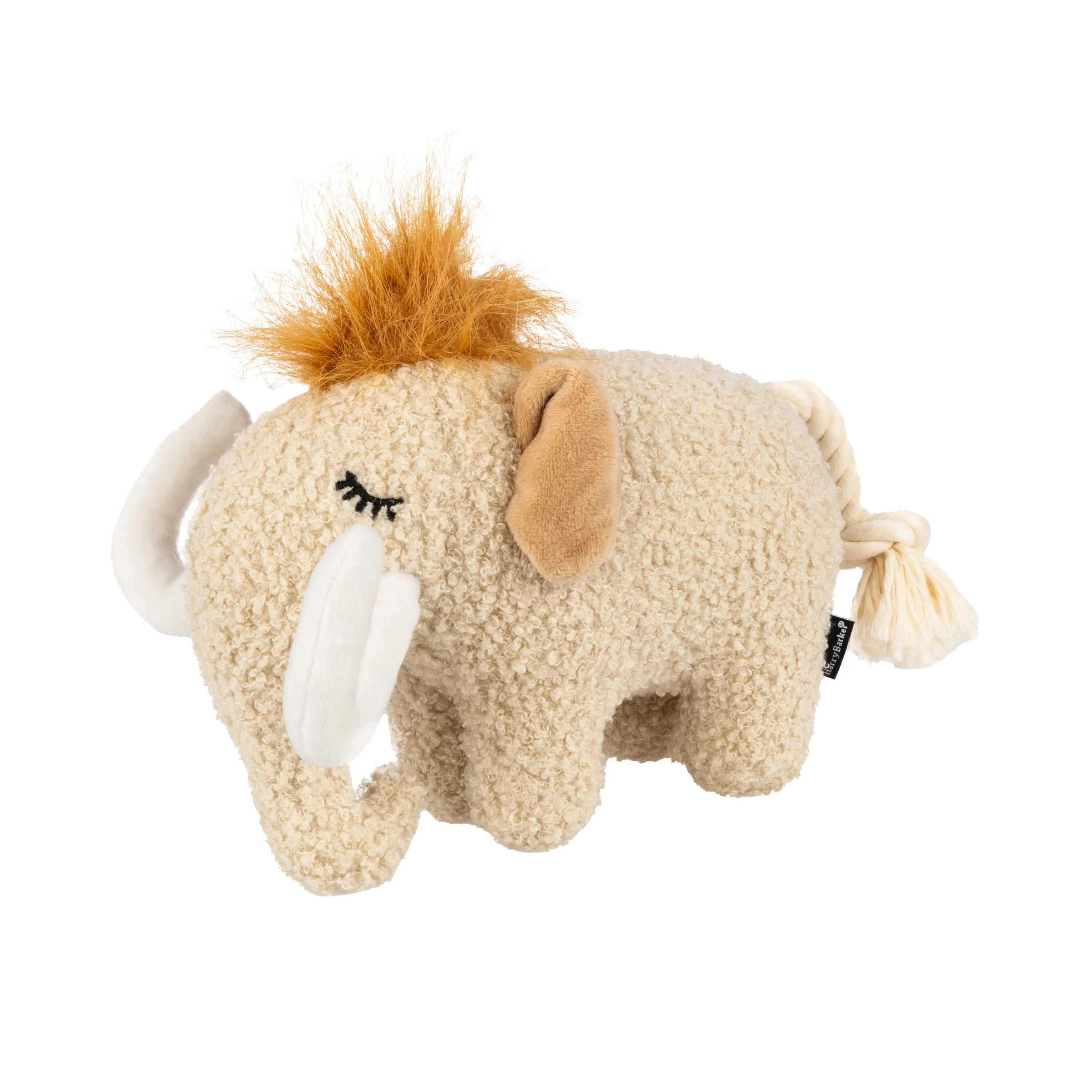 Furry Mammoth Dog Toy