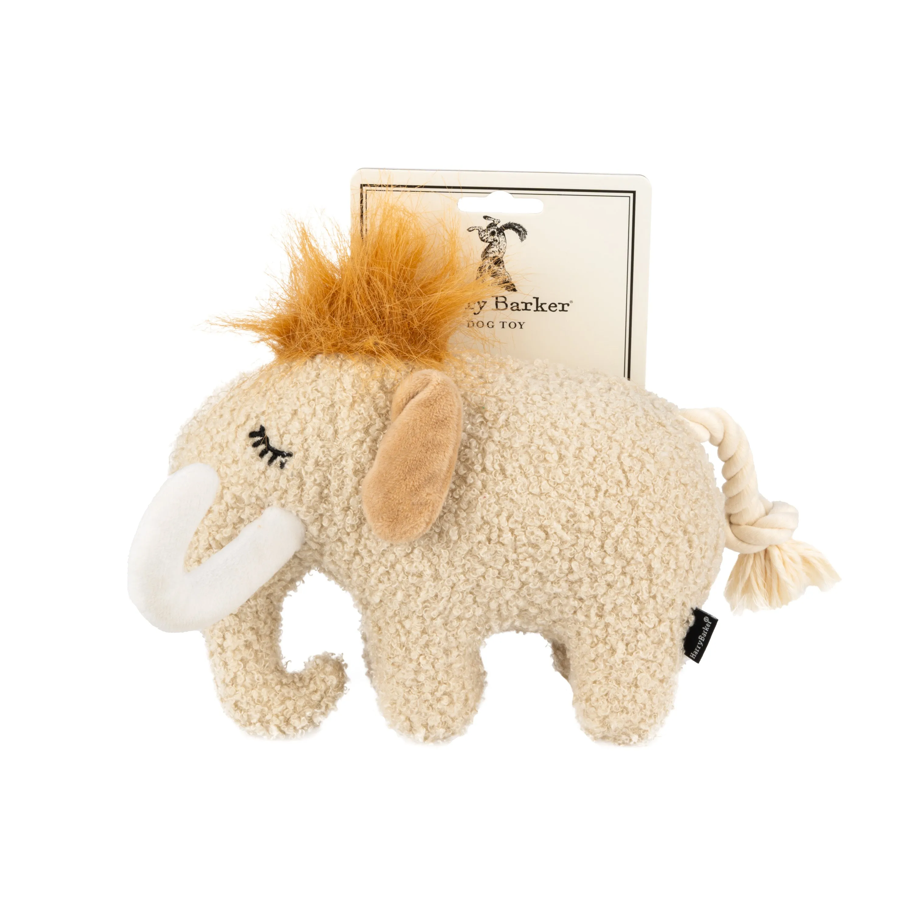 Furry Mammoth Dog Toy