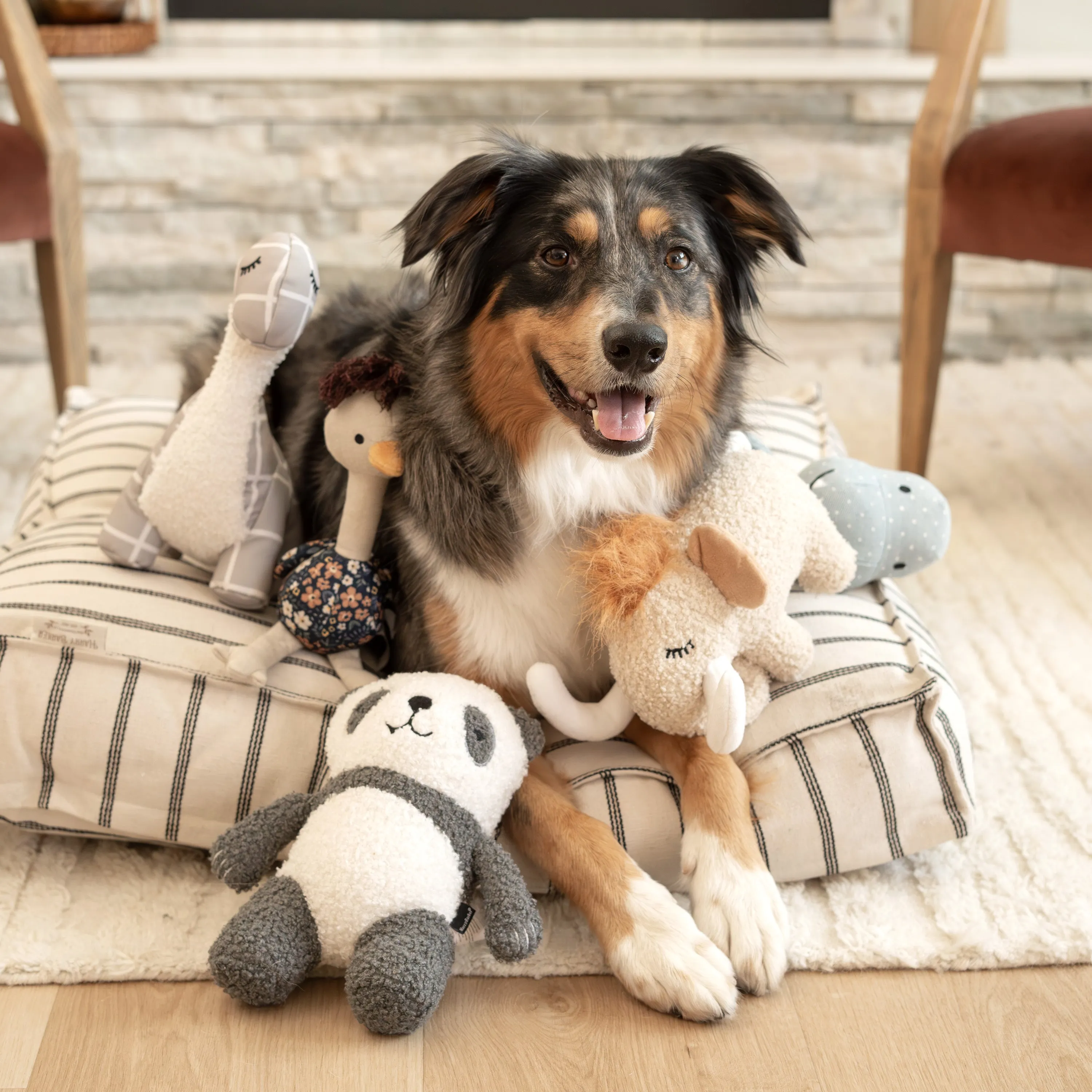 Furry Mammoth Dog Toy