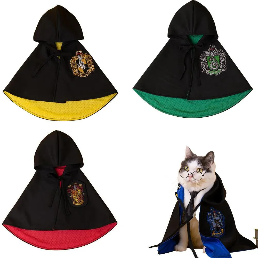 Halloween Cloak Hat Pet Costume