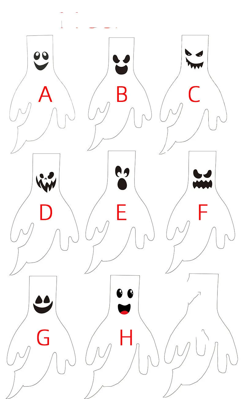 Halloween Windsock Ghost Face Windsock Flag Hanging Outdoor Decoration For Yard Garden Patio Halloween Decorations For Home