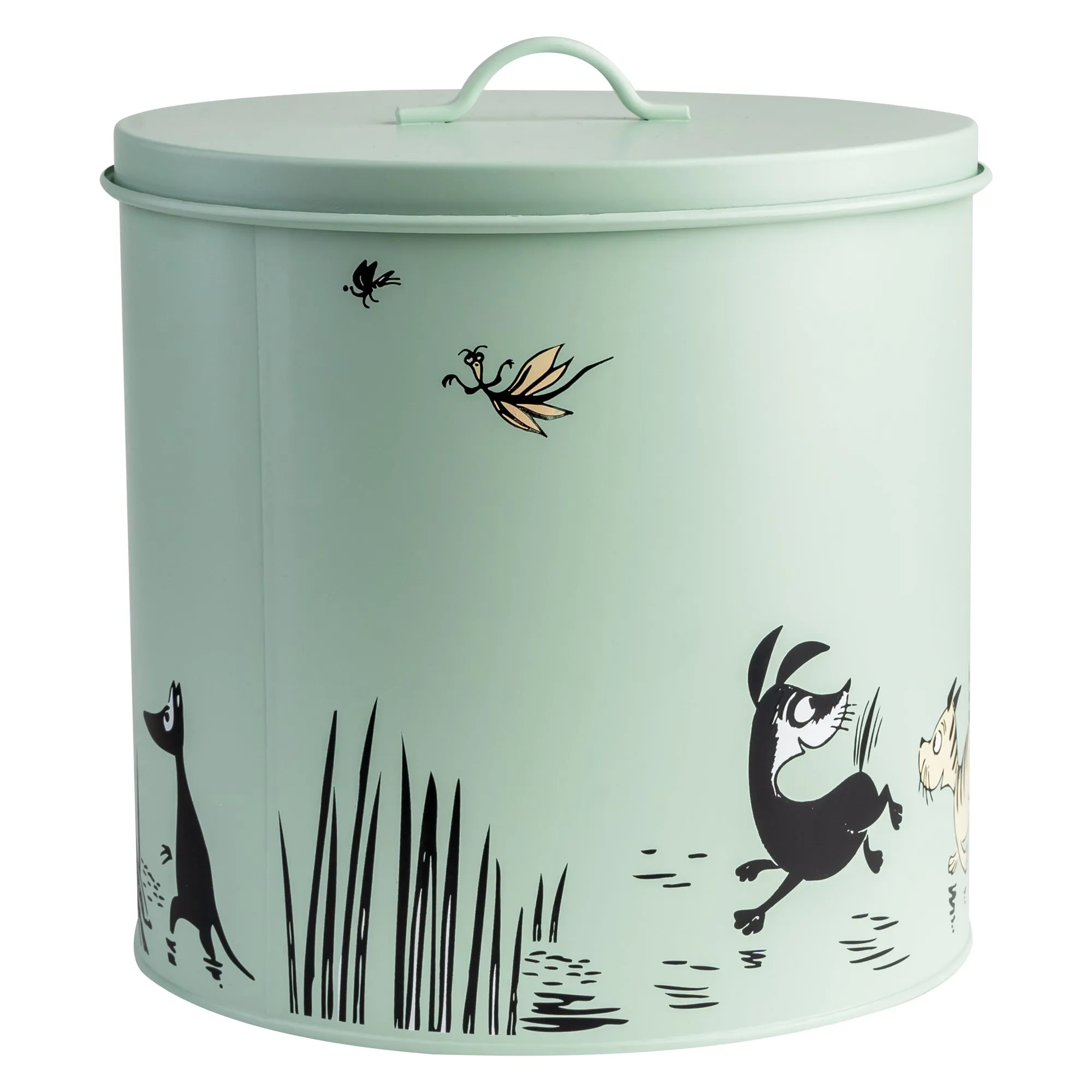 Moomin For Pets Tin Jar 21 cm Green