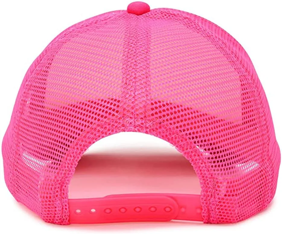 MR.R Sublimation Blanks Polyester Mesh Cap Mesh Hat Two Tone Trucker Summer Mesh Cap with Adjustable Snapback,2pcs per Pack