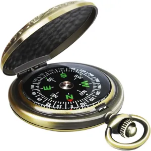Multifunctional Zinc Alloy Classic Compass for Hiking, Camping, Motoring, Boating, Backpacking, Gift and Collection
