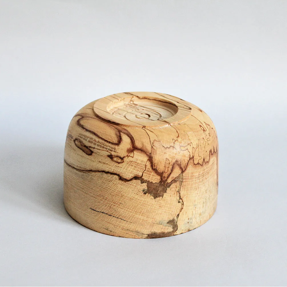 Spalted Beech Wooden Salt Pot
