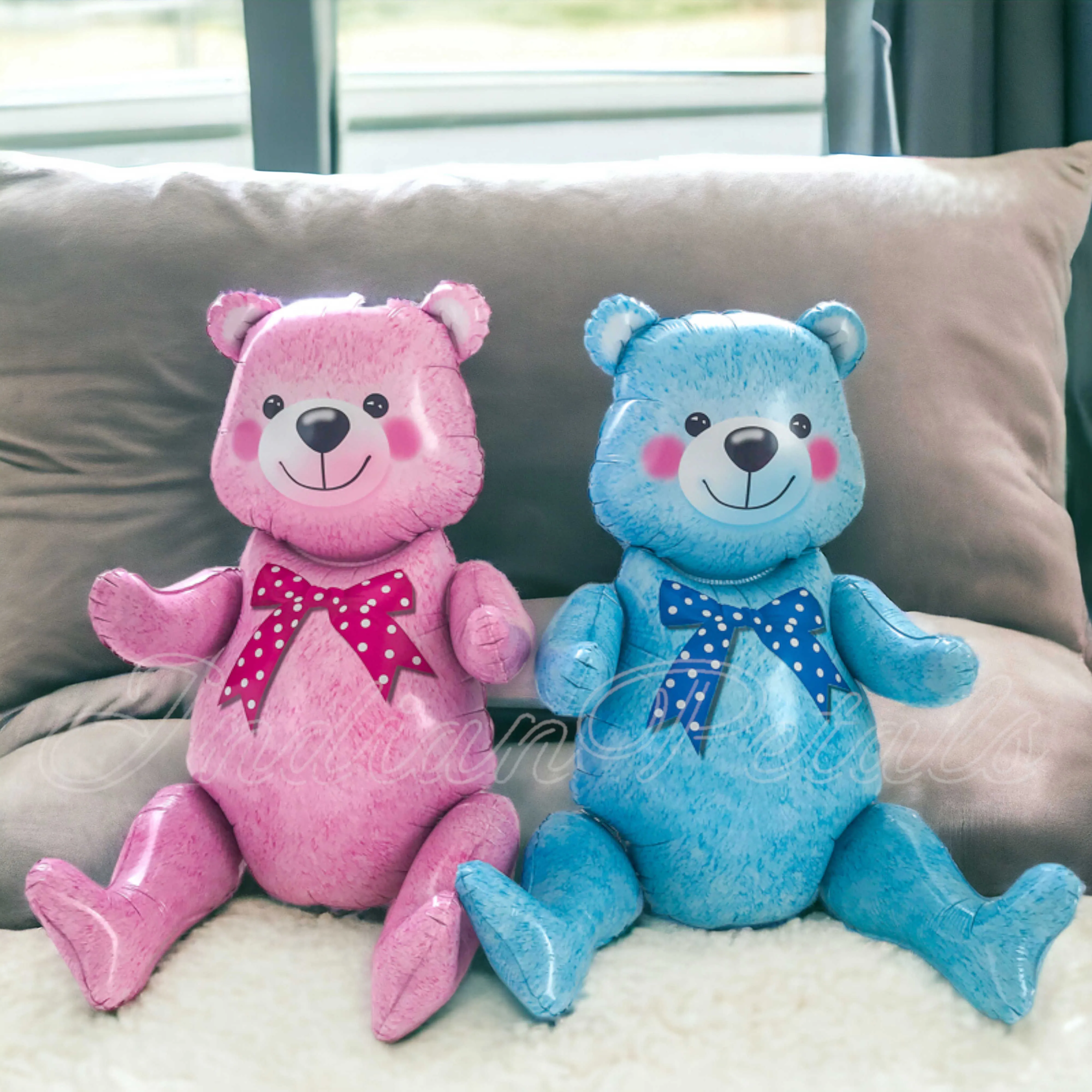 Teddy Bear Shaped Reusable Foil Party Balloon For Kid's, Birthday, Decoration Gift