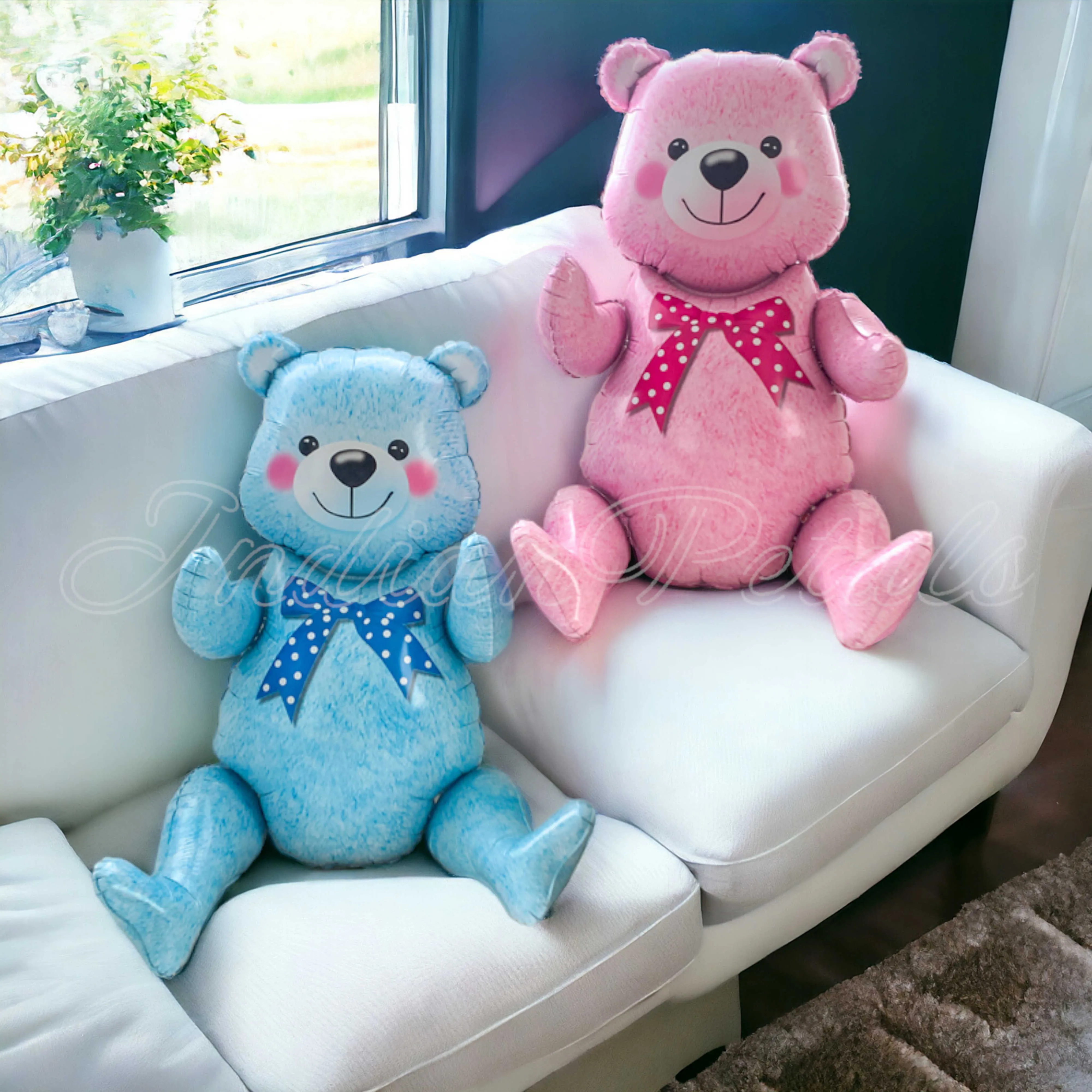 Teddy Bear Shaped Reusable Foil Party Balloon For Kid's, Birthday, Decoration Gift